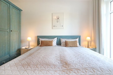 Residenz Haffblick App.56 - Blick in das Schlafzimmer mit großem Doppelbett