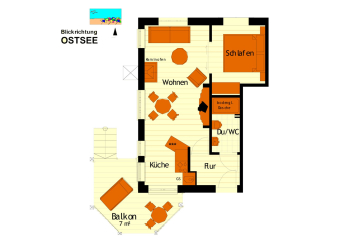 Landhaus Victoria, Schwan - Grundriss