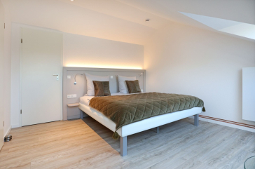 Urlauberdorf 43c - Blick in das Schlafzimmer im Obergeschoss