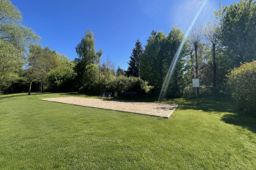 Urlauberdorf - Blick auf die Boulebahn