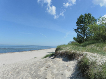 Blick auf den Strand und die Ostsee