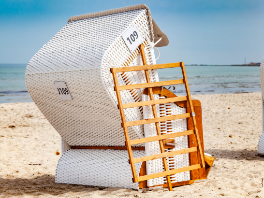 Strandkorb am Strand in Boltenhagen